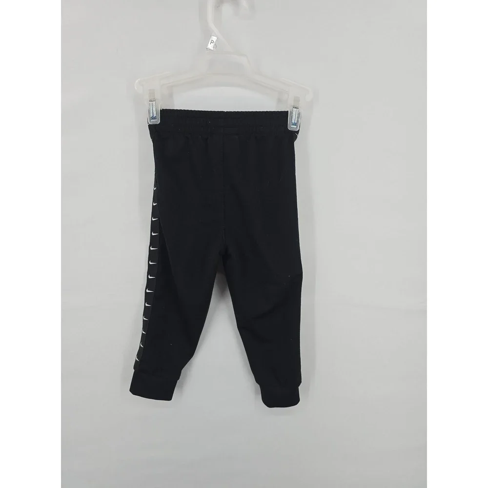 Nike‎ Toddler Boys Black Swoosh Tape Track Joggers Pants 18M 1566